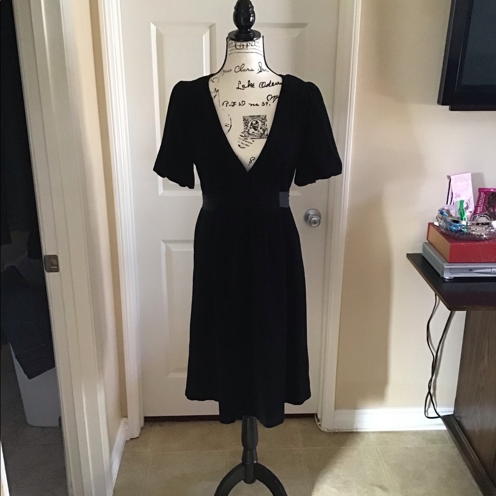 JUICY COUTURE Black Velvet / Velour Dress ECU